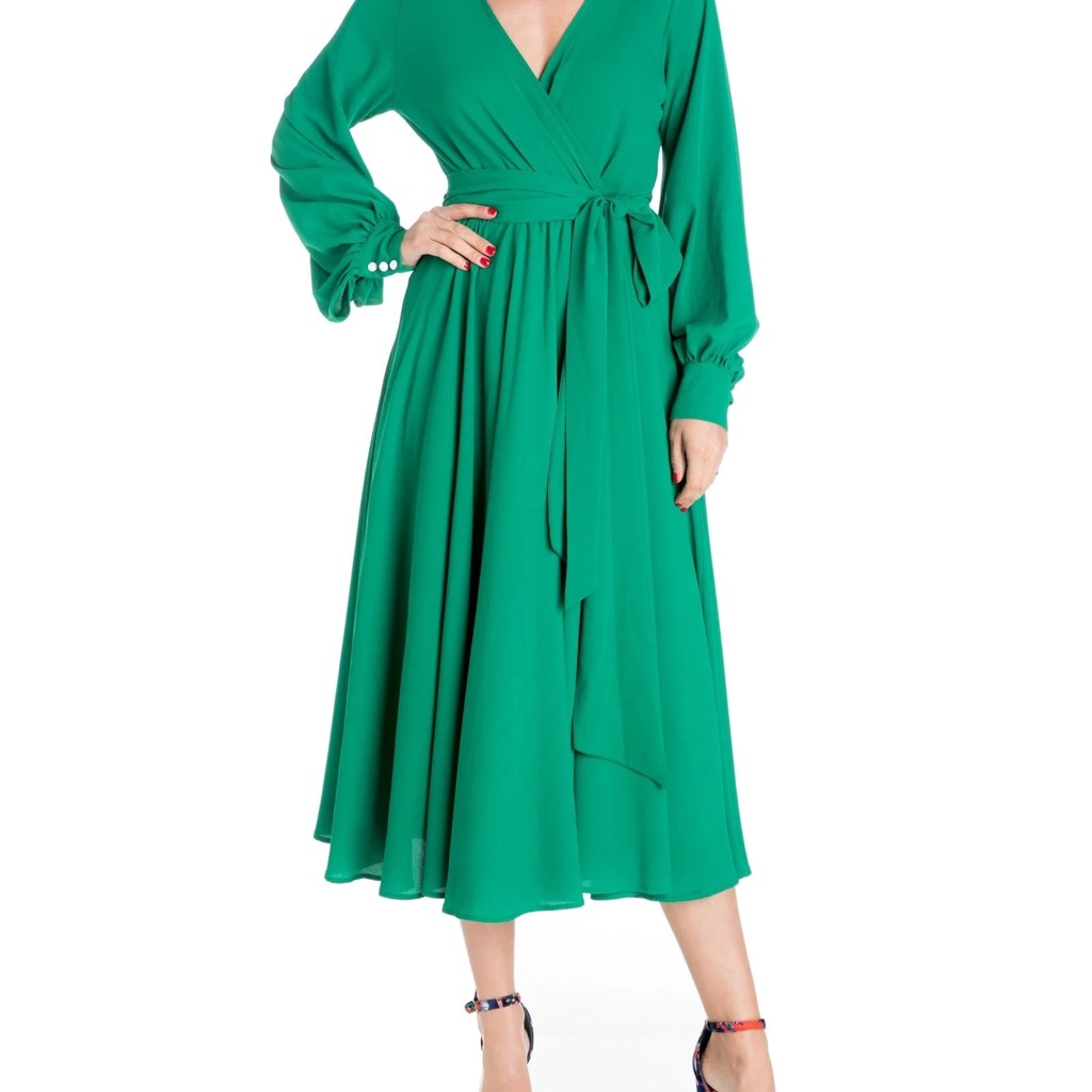 Meghan Los Angeles Green Top Nwt